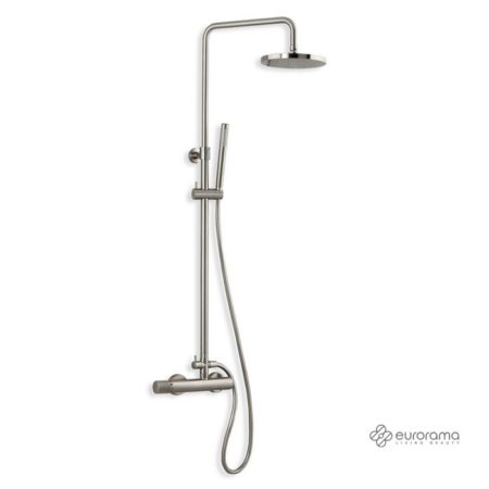 Μπαταρία Ντουζ+Επεκτάσιμη Κολώνα+Κεφαλή ELETTA TECNO Inox