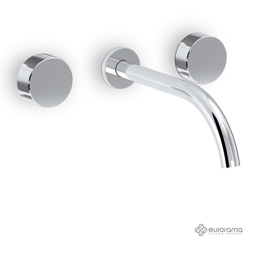 Μπαταρία Νιπτήρος Τοίχου 3 Οπών ELETTA TECNO EURORAMA Χρωμέ Μπαταρία Νιπτήρος Τοίχου 3 Οπών ELETTA TECNO EURORAMA Χρωμέ