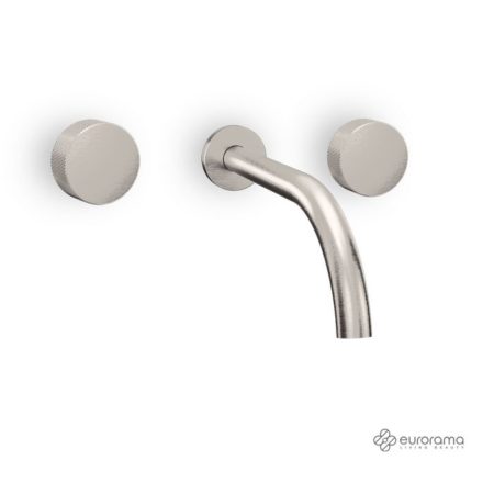 Μπαταρία Νιπτήρος Τοίχου 3 Οπών ELETTA TECNO EURORAMA Inox