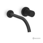 Μπαταρία Νιπτήρος Τοίχου ELETTA TECNO EURORAMA Μαύρο Ματ