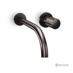 Μπαταρία Νιπτήρος Τοίχου ELETTA TECNO EURORAMA BLACK BRUSHED