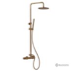 Μπαταρία Ντουζ+Επεκτάσιμη Κολώνα+Κεφαλή ELETTA CHESTER BRONZE BRUSHED