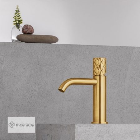 Μπαταρία Νιπτήρος CLIC-CLAC ELETTA CHESTER EURORAMA BRUSHED GOLD