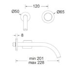 Μπαταρία ΝιπτήροςΤοίχου ELETTA CHESTER EURORAMA BRONZE BRUSHED - Image 2