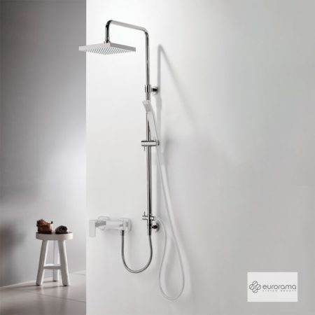 Κολώνα Ντουζ Y83-144 εκ. Με Κεφαλή 20x20 Inox