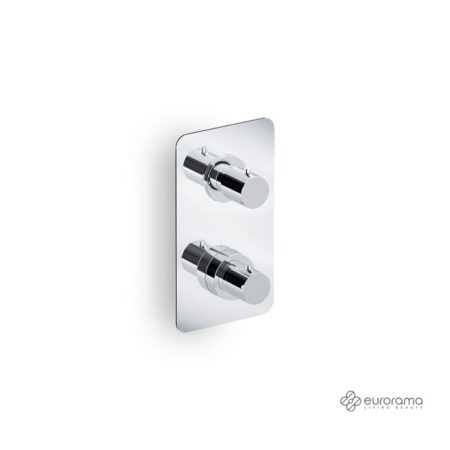 Μίκτης Εντοιχισμού Θερμοστατικός 2-3 Εξόδων Στρόγγυλος Με Εκτροπέα EURORAMA Χρωμέ