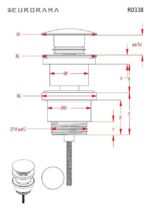 Βαλβίδα Νιπτήρος CLIC-CLAC EURORAMA BRONZE - Image 2