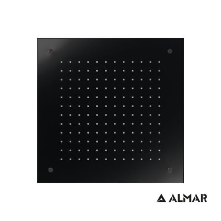 Κεφαλή Ντουζ Οροφής Εντοιχισμένη TEMPTATION 38x38 Inox Μαύρο Ματ