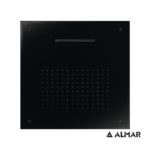 Κεφαλή Οροφής TEMPTATION 50x50 Διπλής Ροής ALMAR Inox Μαύρο Ματ