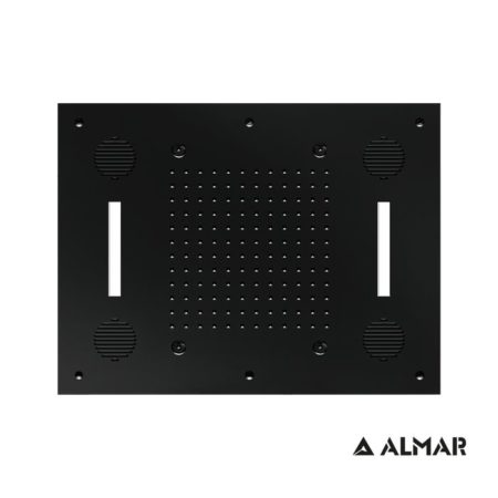 Κεφαλή Οροφής TEMPTATION 63x48 Ήχος-Χρωματοθεραπεία Inox Μαύρο Ματ