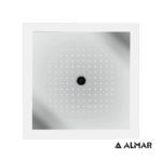 Κεφαλή Οροφής -Χωρίς Πλαίσιο-CHROMOTHERAPY 47x47 Διπλής Ροής ALMAR Inox Χρωμέ