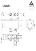 Διακόπτης 2 Εξόδων (FLUSH II) Για Λεκάνη Χαμηλής Πίεσης Χρωμέ - Image 3