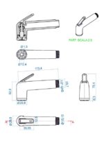 Διακόπτης 2 Εξόδων (FLUSH II) Για Λεκάνη Χαμηλής Πίεσης Χρωμέ - Image 4