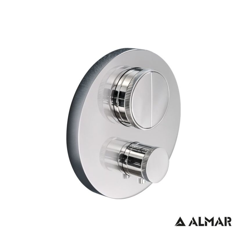 Εξωτερικό Τμήμα Μίκτη Εντοιχισμού 2 Εξόδου''PUSH'' ALMAR Inox