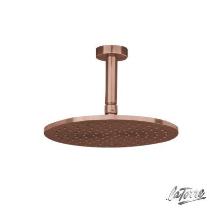 Βραχίονας Οροφής Στρόγγυλος 10εκ. AISI316 Inox PVD ROSE-GOLD