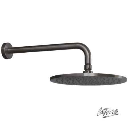 Βραχίονας Τοίχου Στρόγγυλος 35εκ. AISI316 Inox PVD BLACK BRUSHED