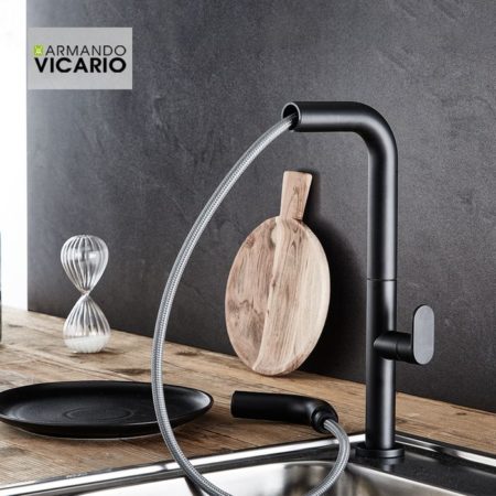 Μπαταρία Νεροχύτου EVA VICARIO Μαύρο Ματ