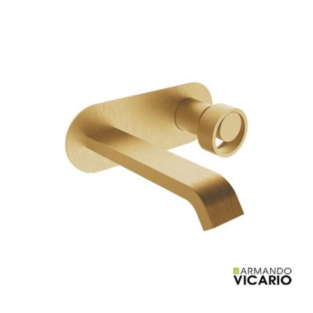 Μπαταρία Νιπτήρος Τοίχου HALO VICARIO BRUSHED GOLD