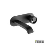 Μπαταρία Νιπτήρος Τοίχου HALO VICARIO Μαύρο Ματ