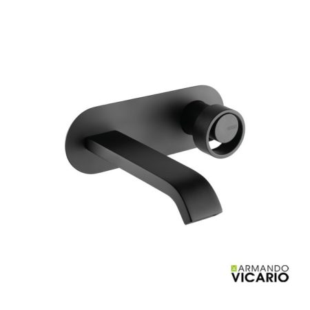 Μπαταρία Νιπτήρος Τοίχου HALO VICARIO Μαύρο Ματ