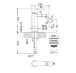 Μπαταρία Μπιντέ GLAM VICARIO Χρωμέ - Image 2