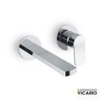 Μπαταρία Νιπτήρος Τοίχου GLAM VICARIO Χρωμέ