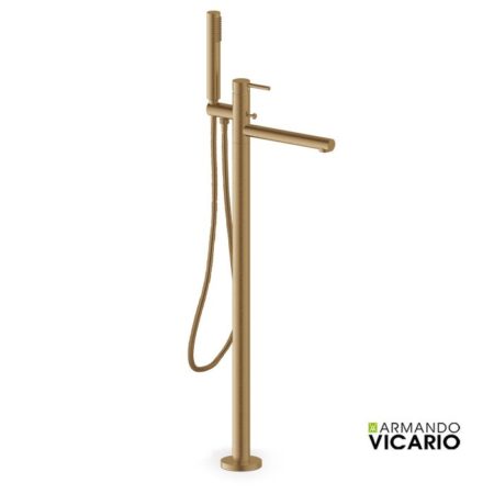 Μπαταρία Λουτρού Επιδαπέδια CYRCUS VICARIO ANTIQUE BRASS