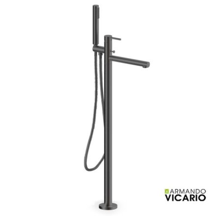 Μπαταρία Λουτρού Επιδαπέδια CYRCUS VICARIO BLACK BRUSHED