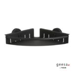 Σπογγοθήκη-Μπουκαλοθήκη Γωνιακή TIGER GEESA Inox Μαύρο Ματ