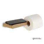 Χαρτοθήκη Με Εταζέρα SHIFT GEESA BRUSHED GOLD