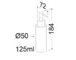 Διανομέας Επικαθήμενος 125ml WISH PERFORMA BRUSHED GOLD - Image 2