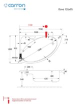 DOVE Υδρομασάζ CRN (1,75HP-8 JET) 1550Χ950 LEFT - Image 3