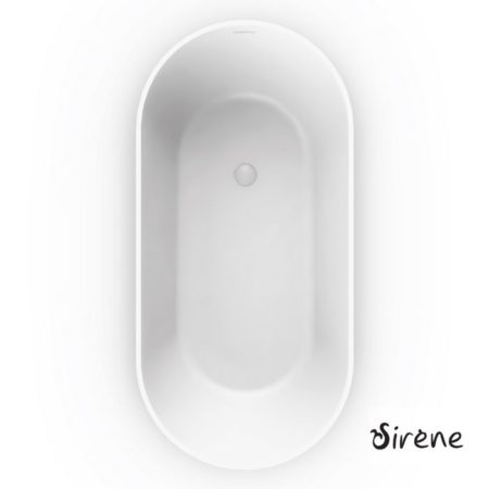 CUSCO Μπανιέρα FREESTD 1550x750 SIRENE Άσπρο Ματ