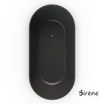 CUSCO Μπανιέρα FREESTD 1550x750 SIRENE Μαύρο Ματ