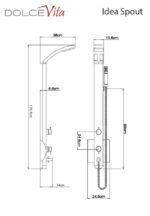 Στήλη Ντουζ IDEA Με Μίκτη ΚΑΙ Στόμιο ALU SATIN - Image 3