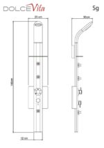 Στήλη Ντουζ-Υδρομασάζ SFERA Με Μίκτη Χρωμέ - Image 4