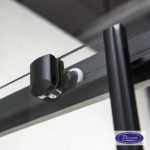 C.ENTRY DEVON FLOW 100x110 (97-99 x 107-109 εκ.) CLEAN-GLASS Μαύρο Ματ - Image 2