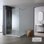 IWIS WALK-IN 97-99 εκ. DEVON CLEAN-GLASS PVD Inox BRUSHED - Image 2