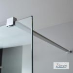 IWIS WALK-IN 97-99 εκ. DEVON CLEAN-GLASS PVD Inox BRUSHED - Image 3