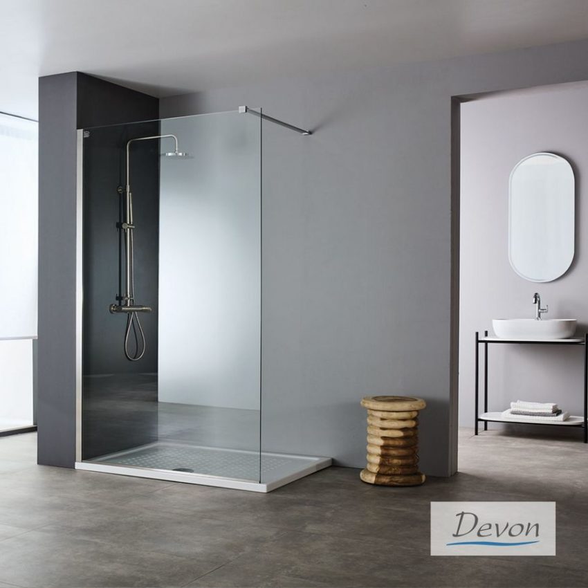 455-IW120C-111-1 IWIS WALK-IN 117-119 εκ. DEVON CLEAN-GLASS PVD Inox BRUSHED - Image 2