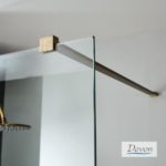 IWIS WALK-IN 127-129 εκ. DEVON CLEAN-GLASS PVD Inox BRONZE BRUSHED - Image 3