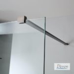 IWIS WALK-IN 137-139 εκ. DEVON CLEAN-GLASS PVD Inox BLACK BRUSHED - Image 2