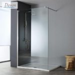 IWIS WALK-IN 87-89 εκ. DEVON CLEAN-GLASS PVD Inox BRUSHED