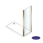 S.PANEL 80 (77-79) DEVON NOXX CLEAN-GLASS PVD Inox BRUSHED GOLD