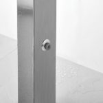 Στήλη Ντουζ DIKE ICOS Επιδαπέδια Ύψος 208 εκ. Inox - Image 3