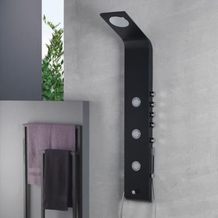 Στήλη Ντουζ LETE ICOS Ύψος 140 εκ. Μαύρο Ματ