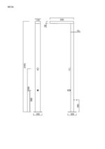 Στήλη Ντουζ NEDA ICOS Επιδαπέδια Ύψος 210 εκ. Inox - Image 5
