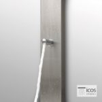 Στήλη Ντουζ THEA Με Μίκτη ICOS Επιδαπέδια Ύψος 190 εκ. Inox - Image 3