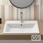 Νιπτήρας KUBE-X 58x40 (1 οπή) GSI WHITE