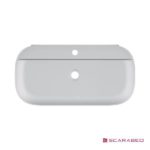 Νιπτήρας GLAM76 R 76x38 (1 οπή) SCARABEO WHITE - Image 2